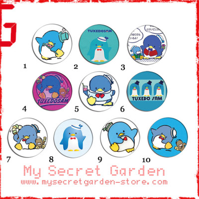 Tuxedosam ( Tuxedo Sam ) - Pinback Button Badge Set ( or Hair Ties / 4.4 cm Badge / Magnet / Keychain Set )